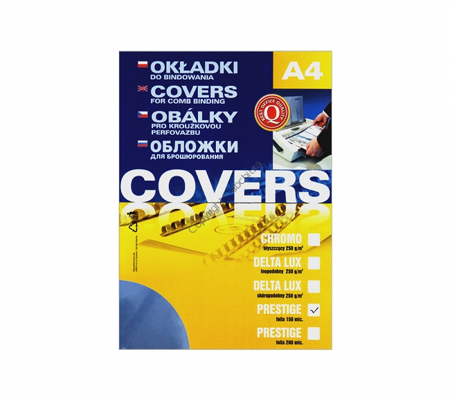 Okładki do bindowania A4, folie przeźroczyste 0,15 mm / 150 mik.