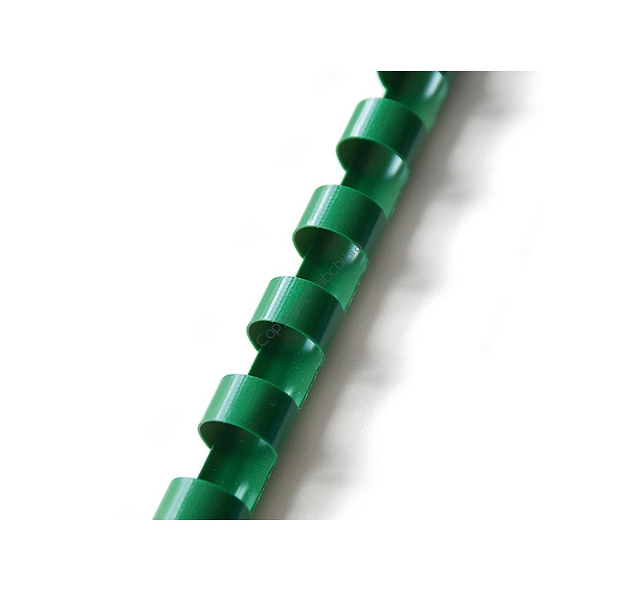 Grzbiety do bindowania 19 mm, oprawa do 165 kartek, zielone