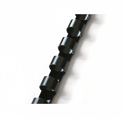 Grzbiety do bindowania 12.5 mm, oprawa do 105 kartek, czarne